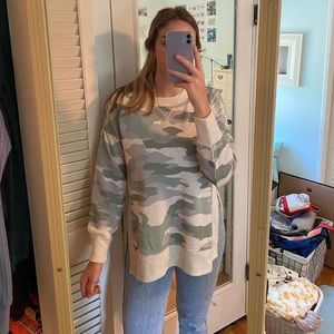 Camouflage american eagles top